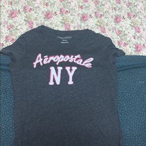 dark grey aeropostale shirt